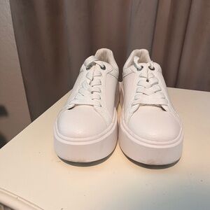 Michael Kors all white platform Sneakers